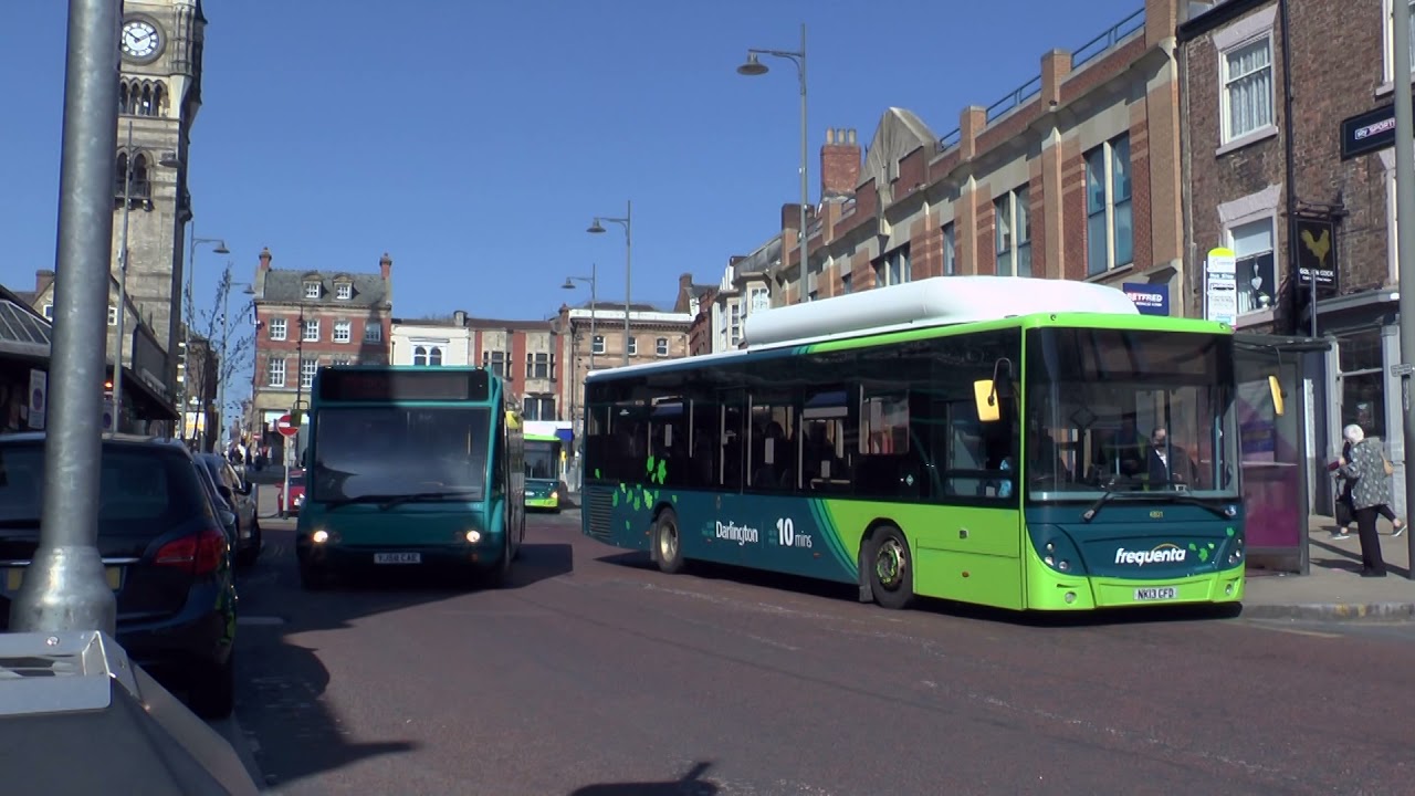 DARLINGTON BUSES APRIL 19th 2021 FILMED BY DAVE SPENCER OF PMP FILMS