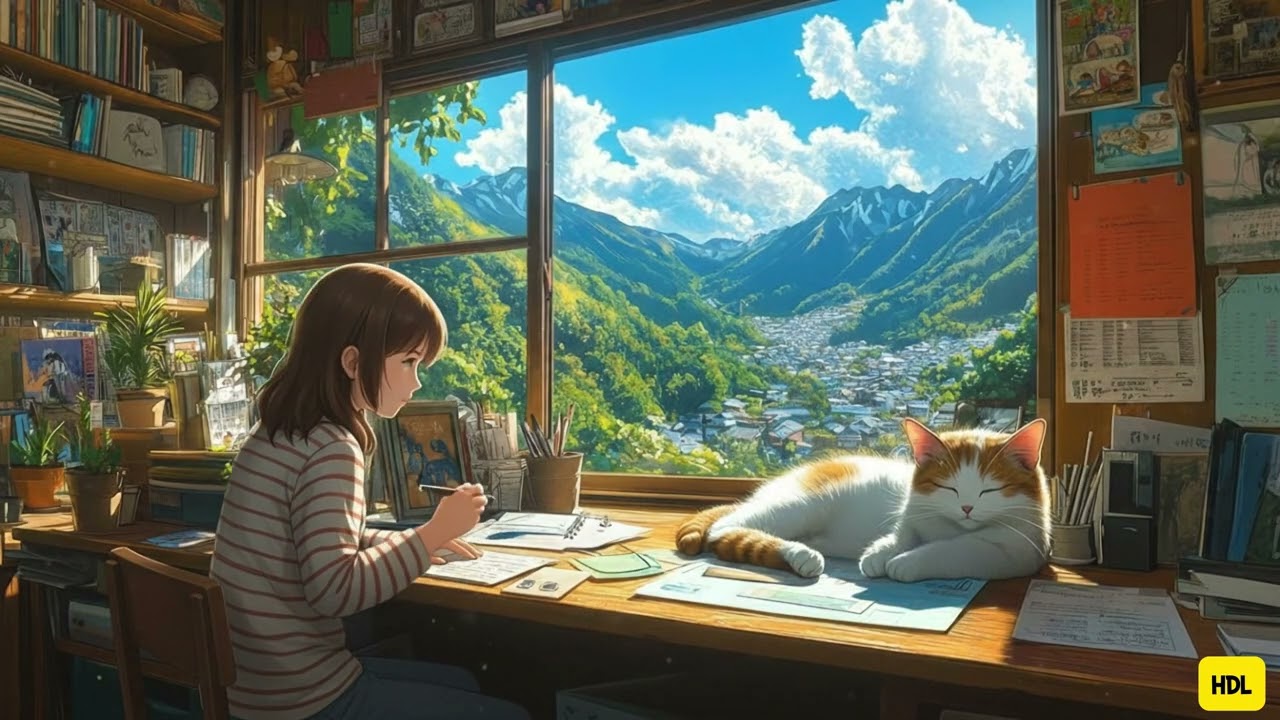 Seaside Lofi ☕ Smooth Hip Hop Beats for a Productive Morning