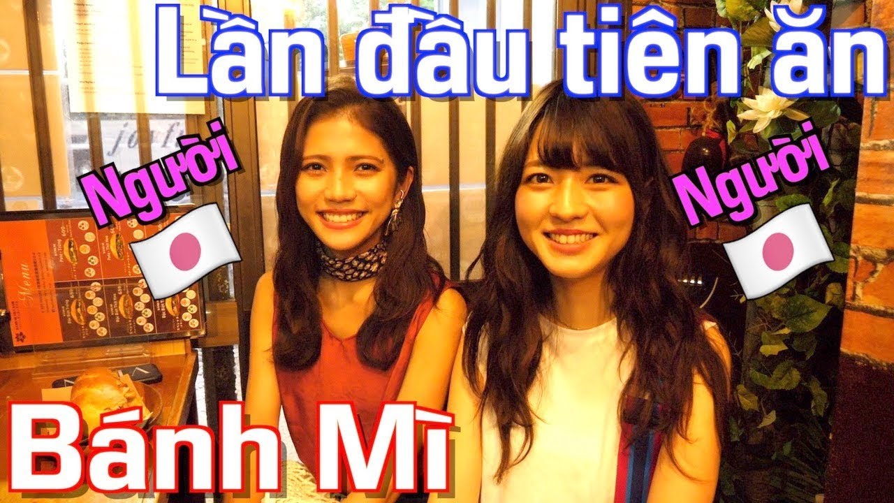Người Nhật lần đầu ăn BÁNH MÌ Việt Nam !!  Siêu xinh gái!!!!