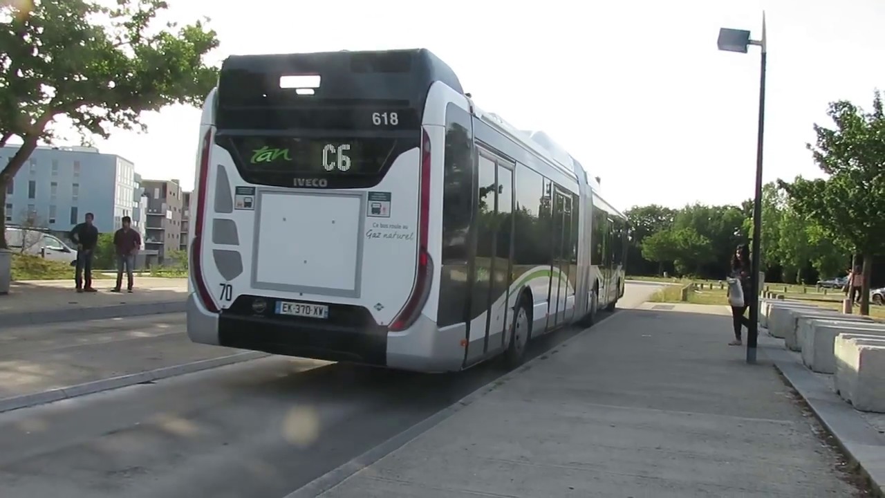 IVECO UrbanWay 18 CNG Voith #618 | Ligne C6 | Réseau TAN de Nantes