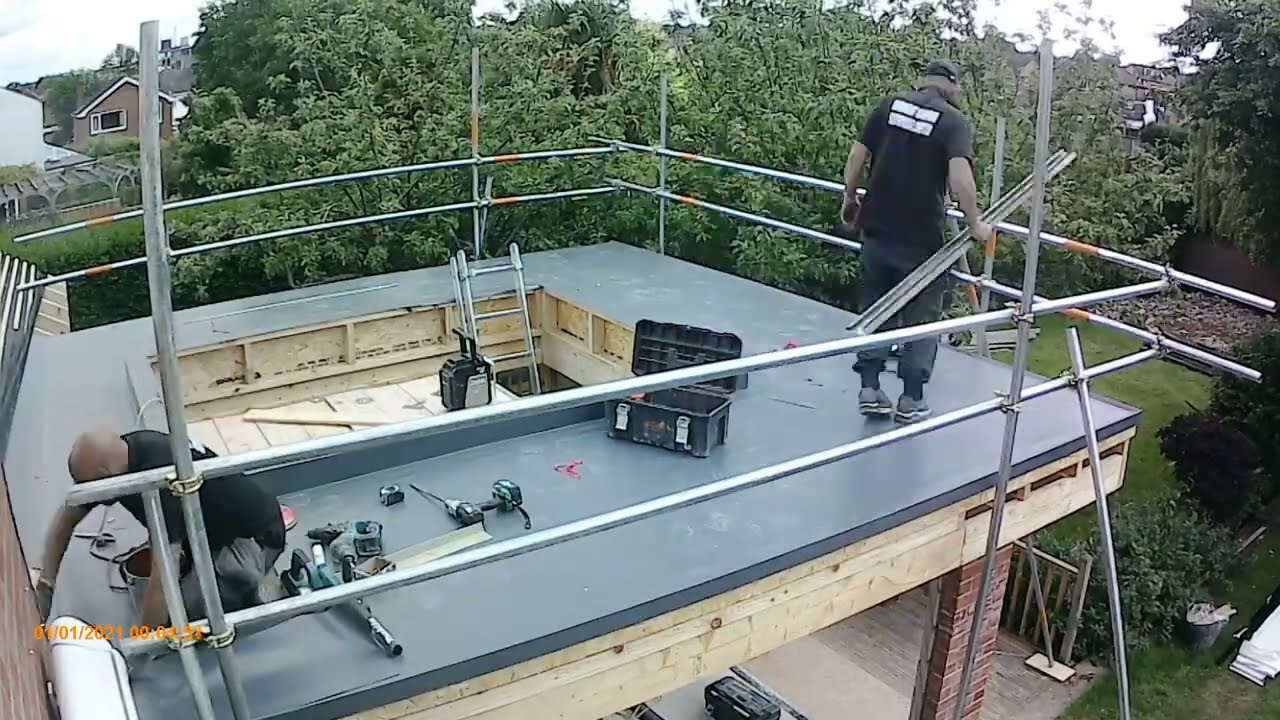 Sika Sarnafil Flat Roof Installation Self Adhered Membrane Derwent Roofing Services   HD 1080p