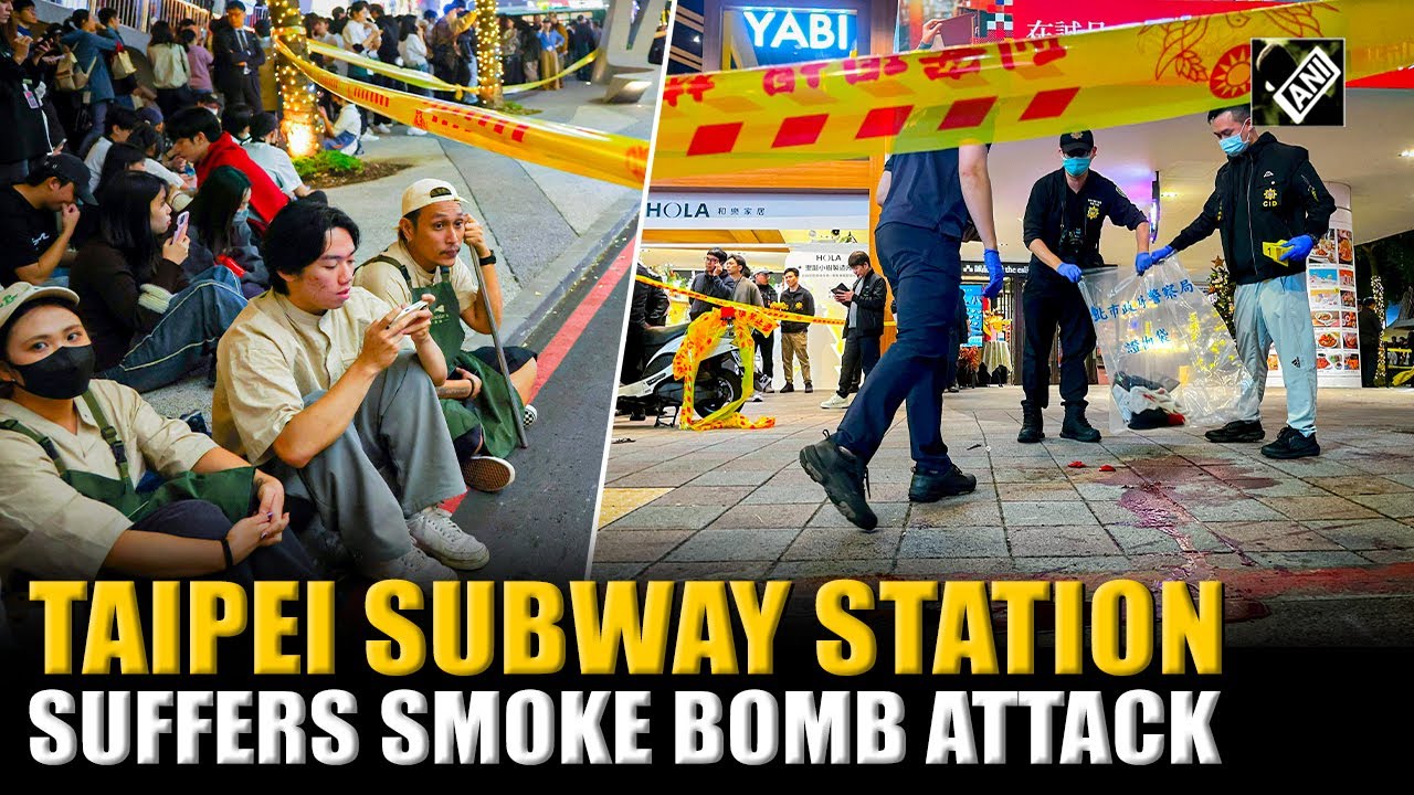Unidentified person drops smoke bomb at Taiwan’s Taipei subway station, reportedly kills himself