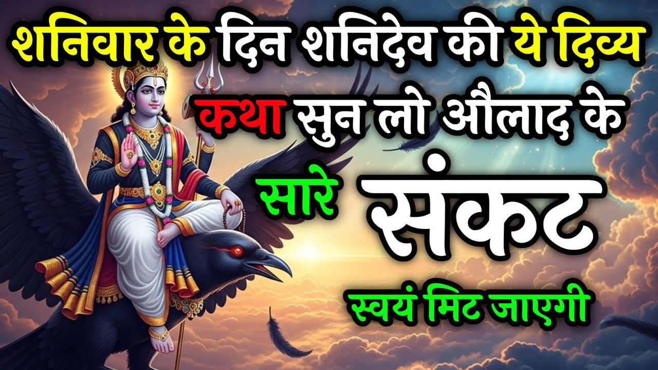 शनिवार को शनिदेव की दिव्य कथा सुनलों औलाद के सारे संकट मिट जायेगे | Shanidev vart katha 
