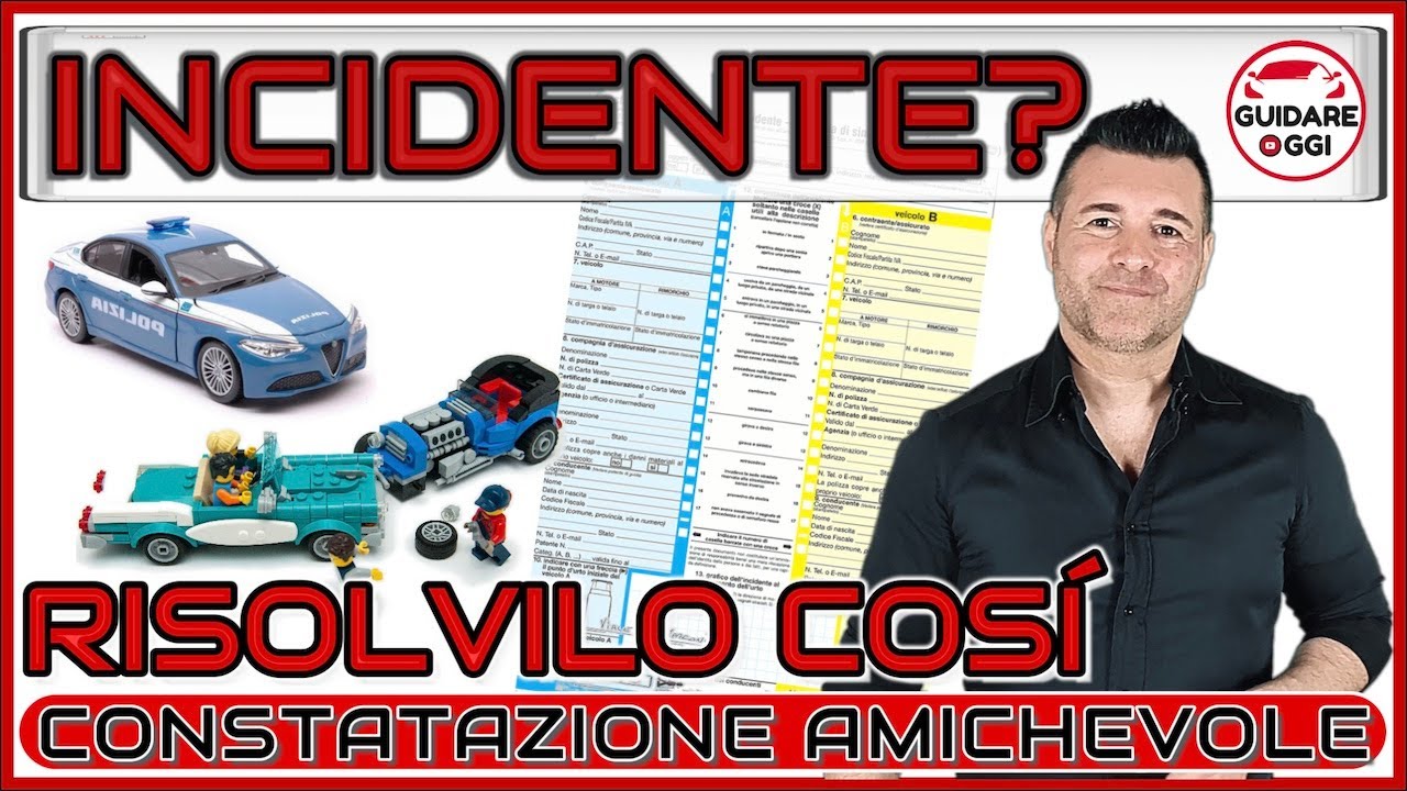 INCIDENTE D’AUTO? SI PUÓ RISOLVERE FACILMENTE CON IL MODULO DI CONSTATAZIONE AMICHEVOLE.