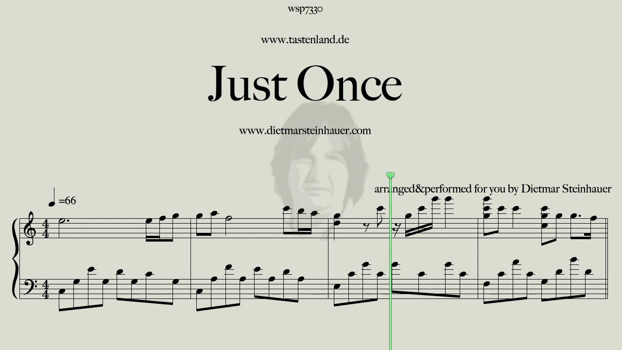 Just once