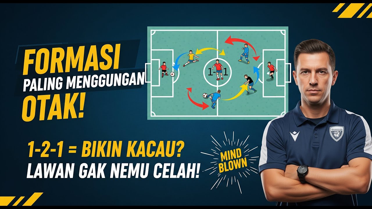 FORMASI FUTSAL PALING BANYAK DIPAKAI?! Strategi 1-2-1 BISA BIKIN LAWAN KACAU ‼️ #futsal
