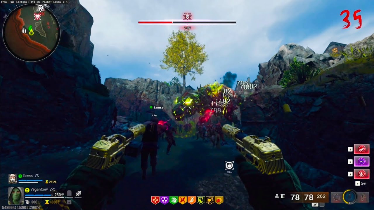 Z-Rex Boss Fight & NEW Meta Stryder .22 Pistol! | Black Ops 6 Zombies - Shattered Veil Gameplay !