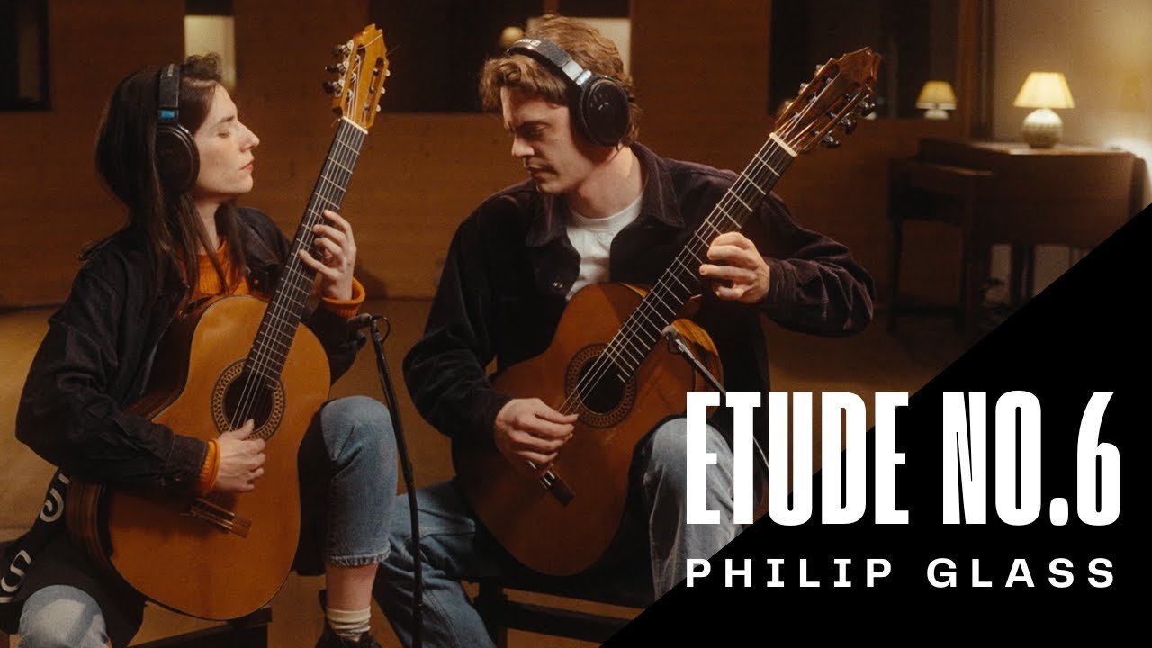 ETUDE No.6⚡Philip Glass Reimagined for Two Guitars & Drums | GLASS GAZE