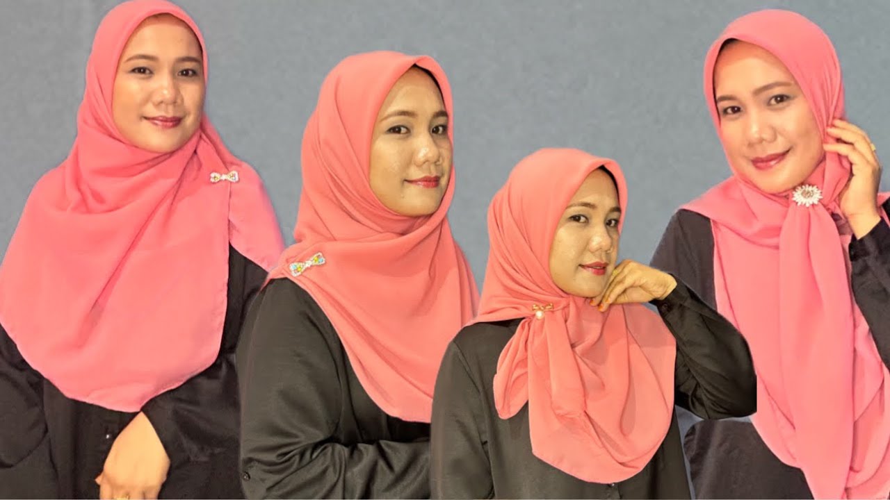 Tutorial hijab segi empat Bella square menutup dada,cantik &  elegan  || #subscribe #hijab #style
