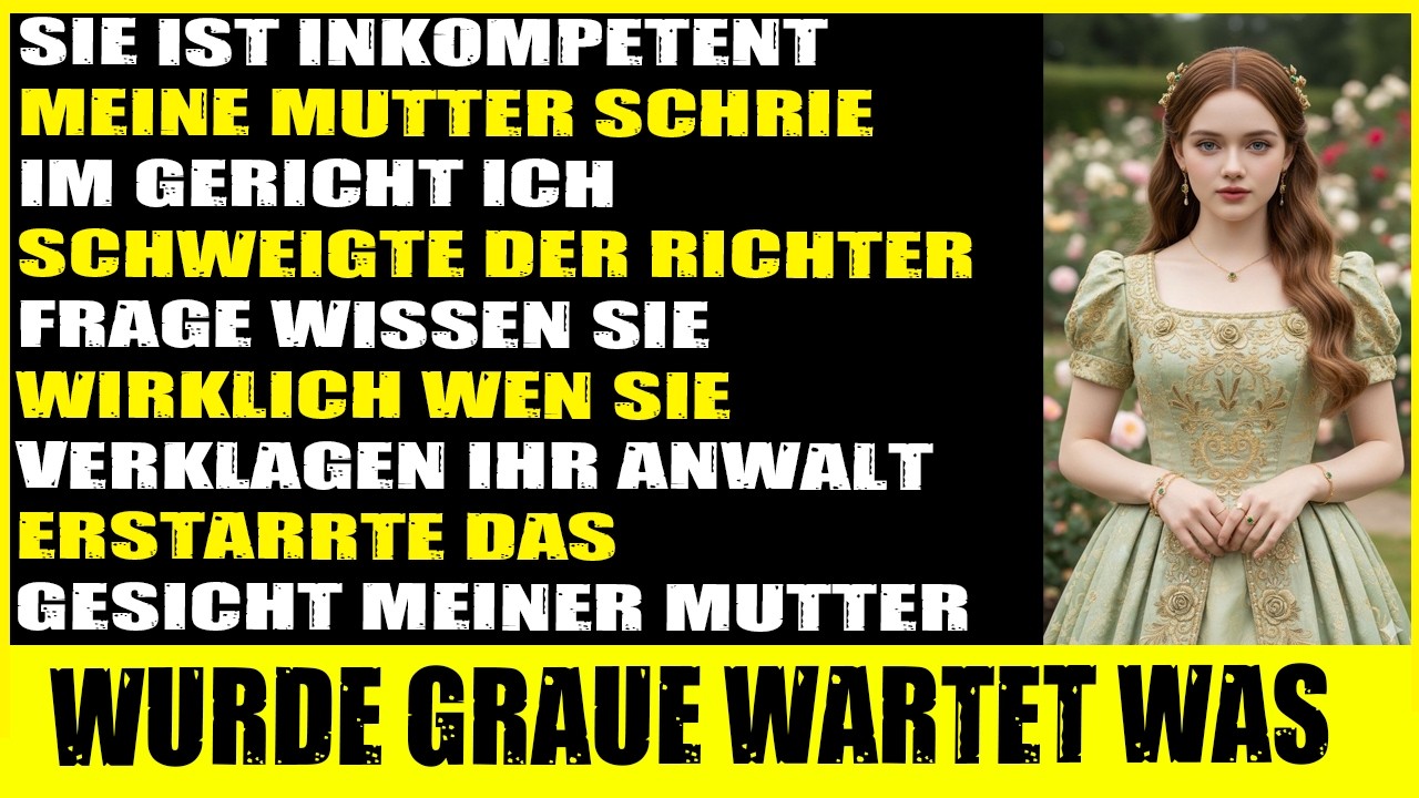 Vor Gericht nannte mich meine Mutter unfähig — bis der Richter sprach…