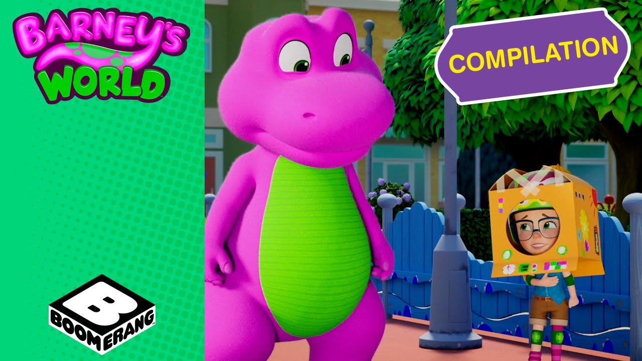Che bello giocare nel parco! 💜  | Il Mondo di Barney | Boomerang Italia