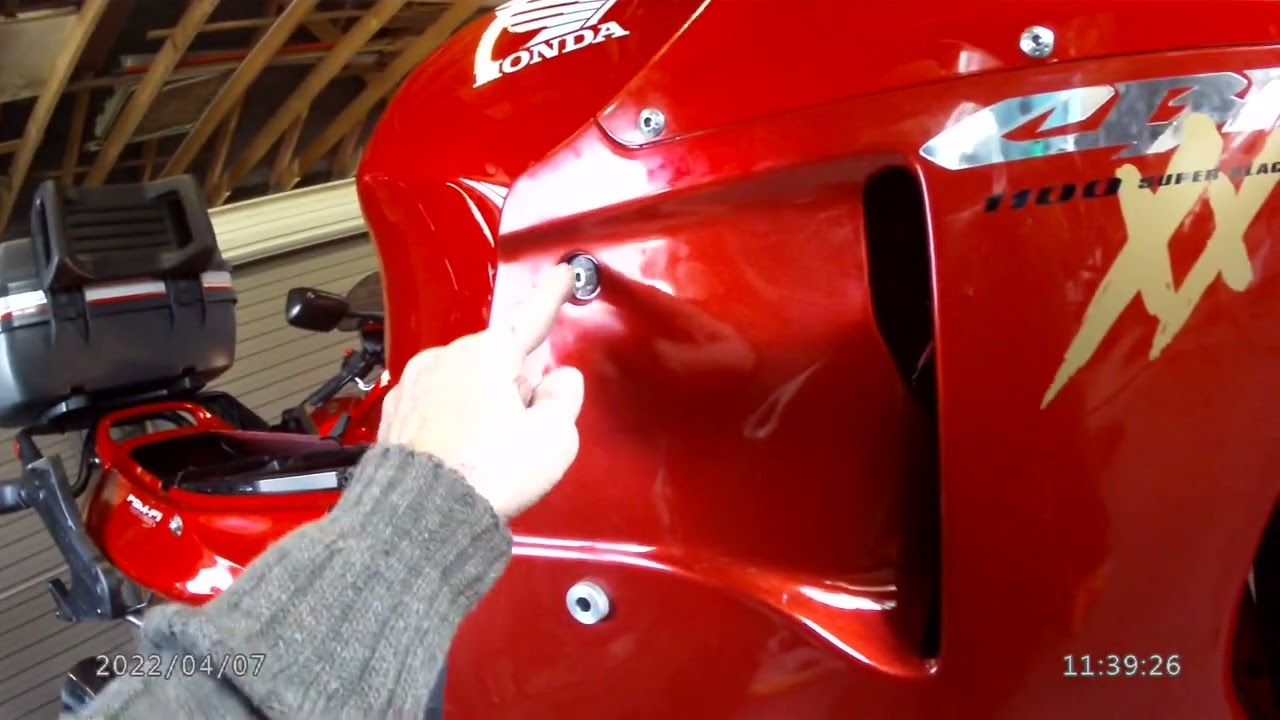 Honda Blackbird.Fitting through fairing sliders accurately without damaging the paintwork. Part two.