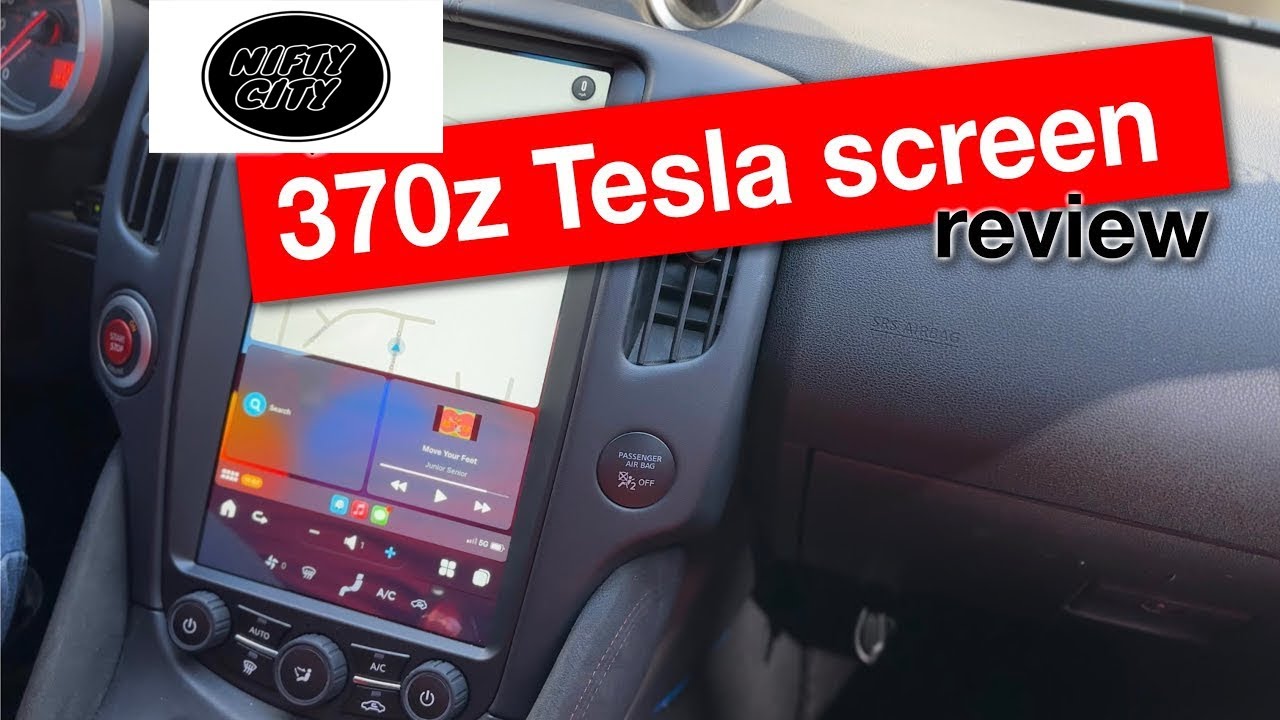 Nifty City 370z Tesla screen!
