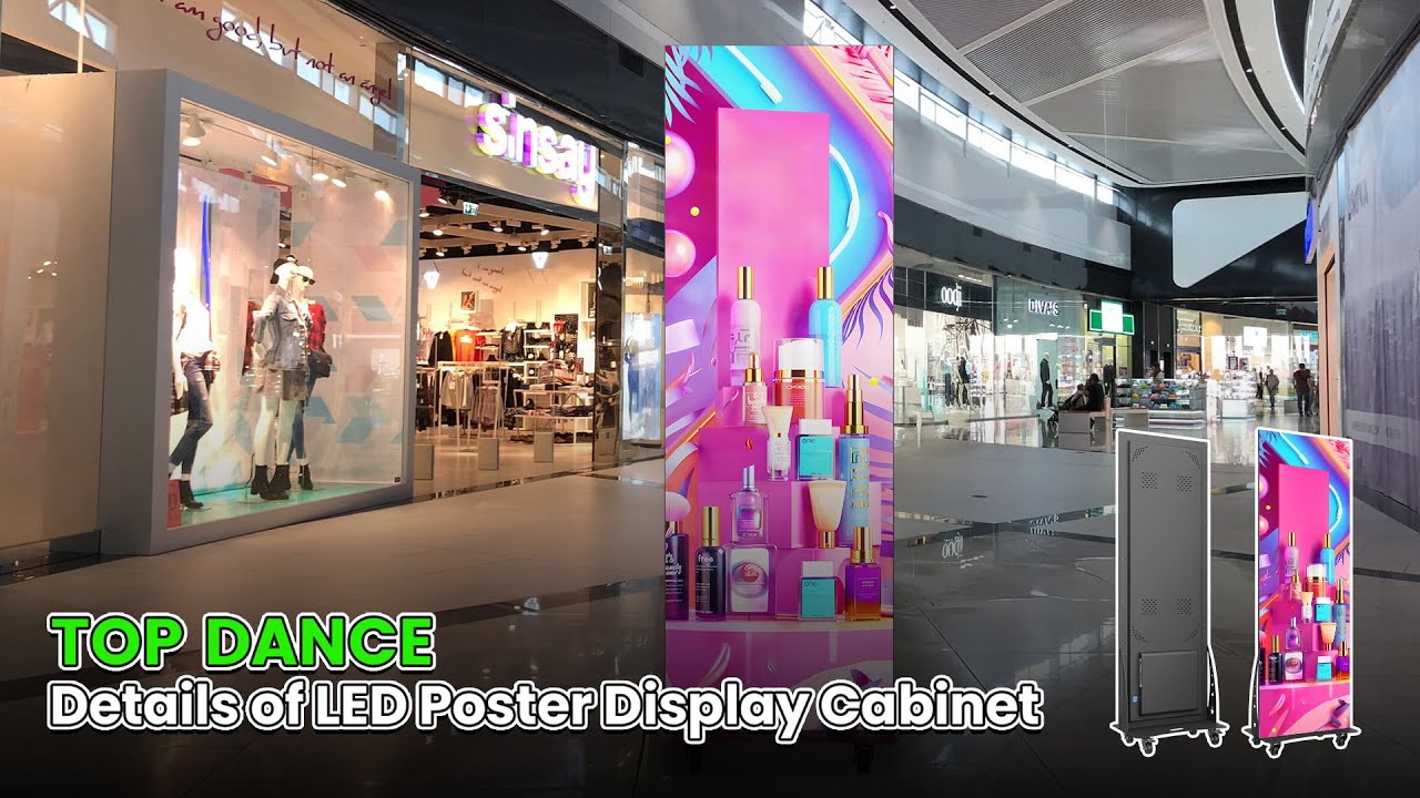 TOP Dance LED Poster Display: Versatile and Portable Digital Solution