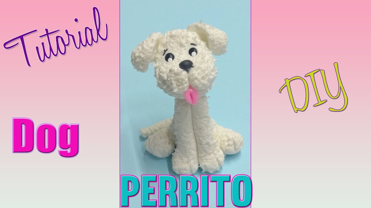 COMO HACER UN PERRITO CON PORCELANA FRÍA O PASTA FLEXIBLE FÁCIL