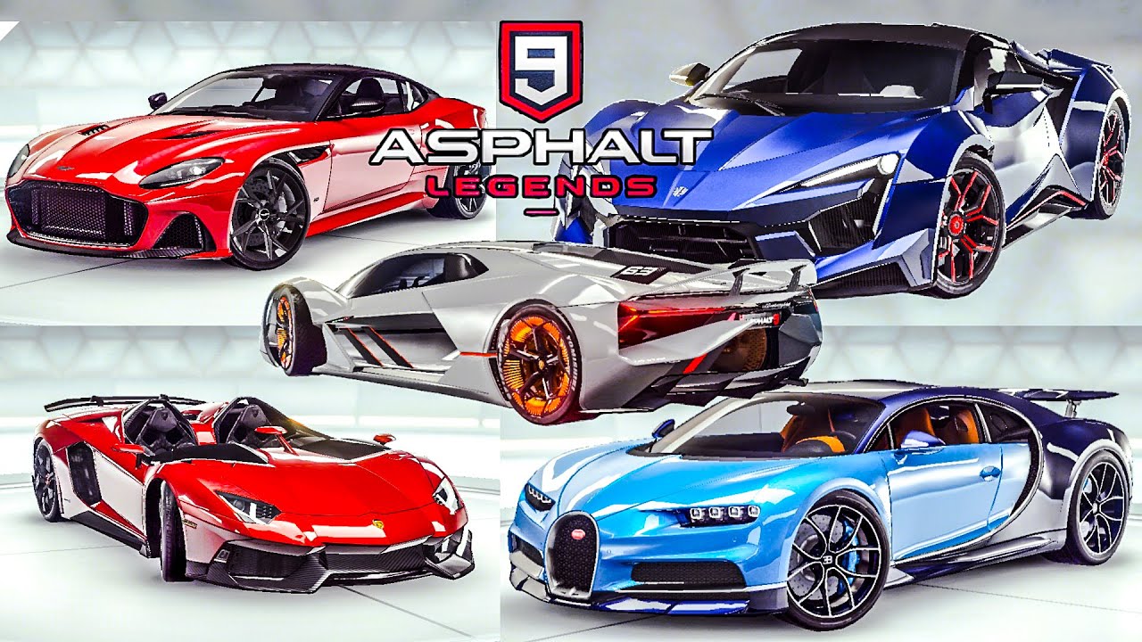 Asphalt 9 Legends - All Cars- 2021 (Class S,A,B,C,D)