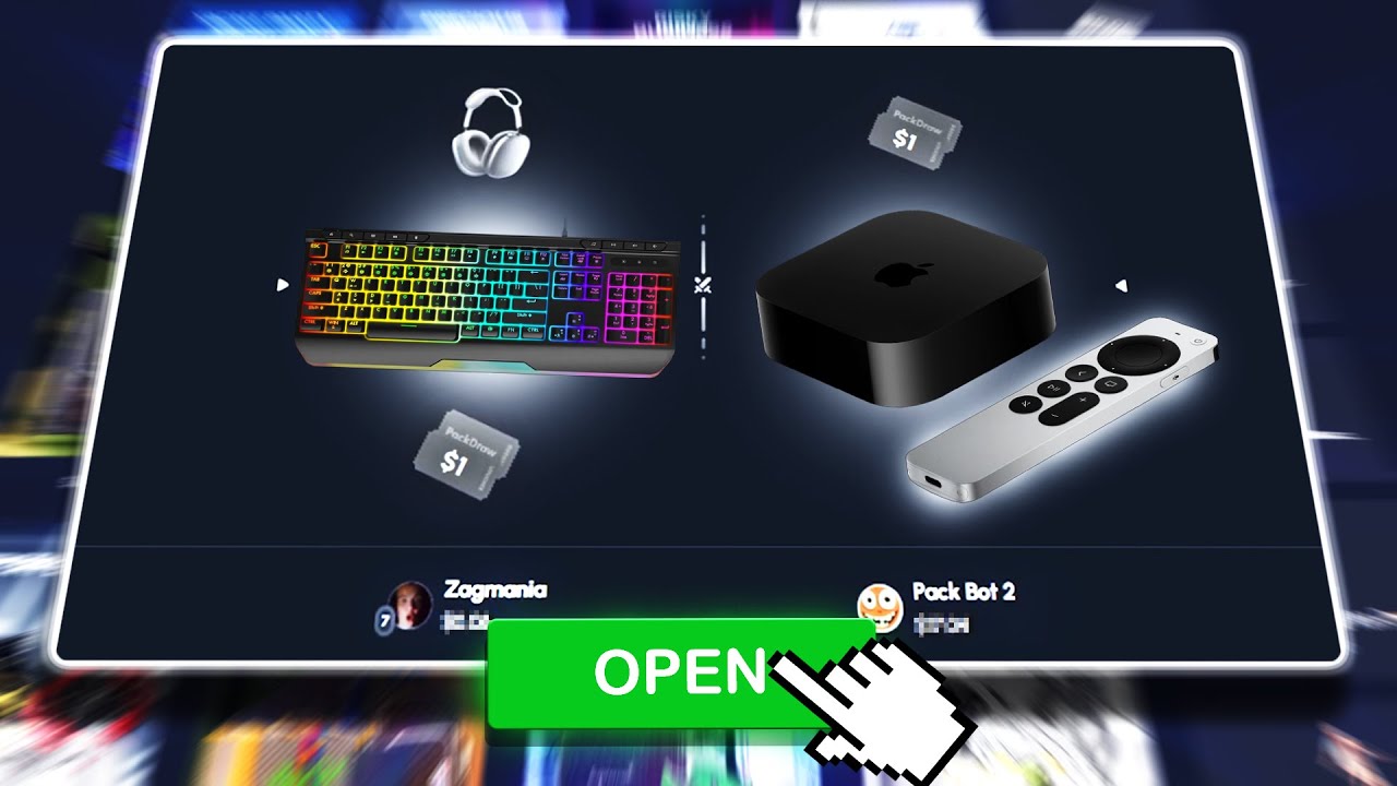 WE TRIED A NEW IRL UNBOXING SITE (PACKDRAW)