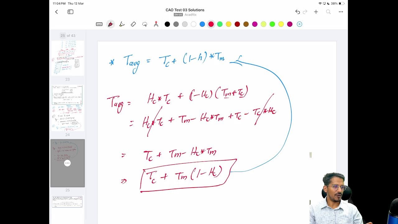 CAO Test 03 Solutions (Cache Memory)
