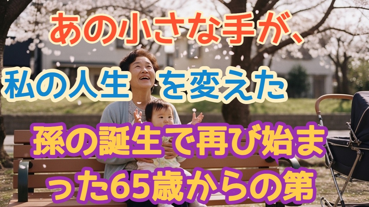 「ばあば」と呼ばれた日、私は泣き崩れた。孫が教えてくれた人生の意味。60代からの第二の人生