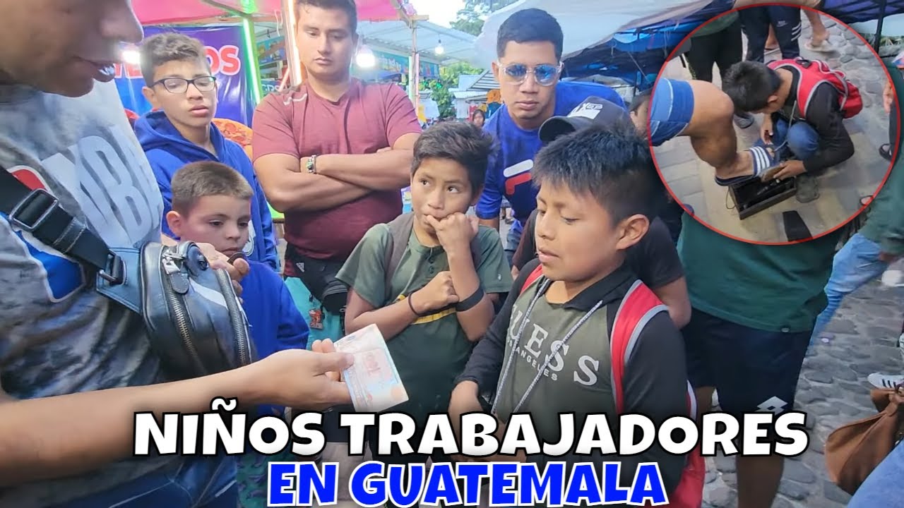 Encontramos a unos niños zapateros y nos hablaron en Kaqchikel. Ricas minutas chapinas. P 6