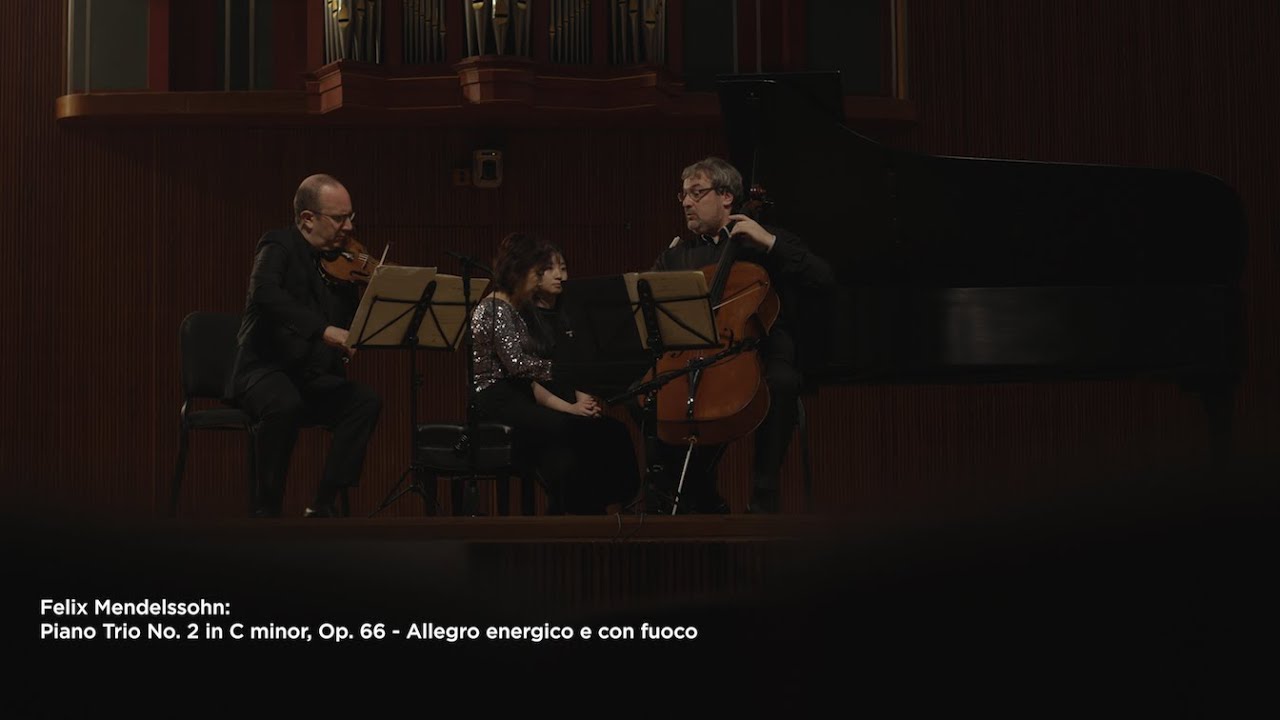 Oberlin Trio performs Mendelssohn Piano Trio No. 2 - Allegro energize e con fuoco