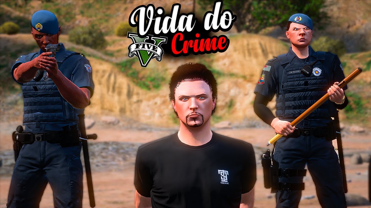 GTA V - VIDA DO CRIME - A POLICIA ME ACHOU -  EP.76