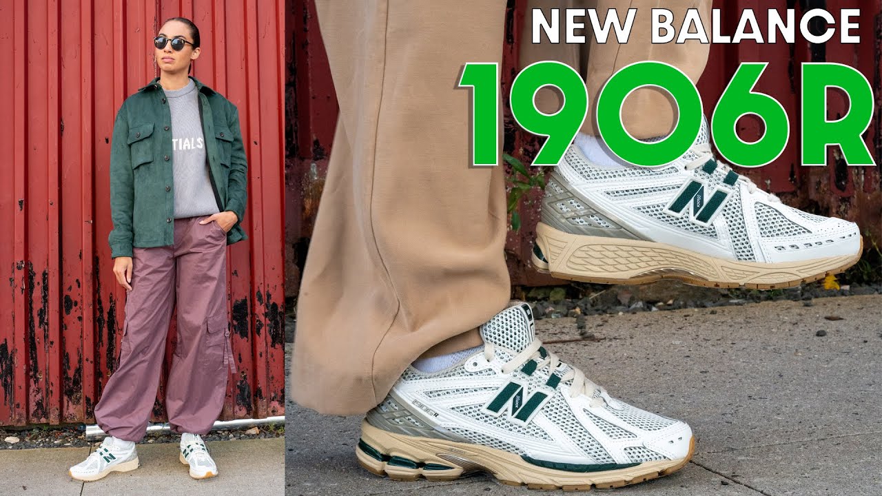 A GREAT DAILY WEAR! New Balance 1906R White Green Cream On Foot Review and How to Style