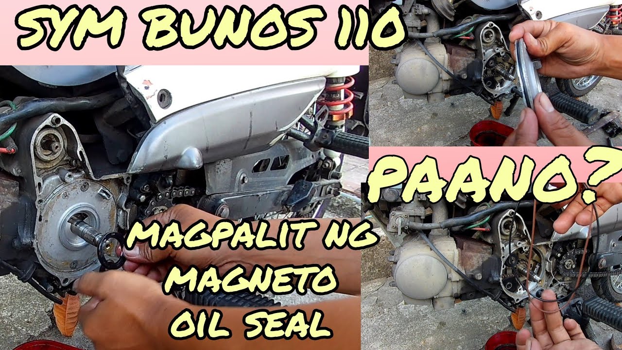 paano magpalit ng magneto oil seal ng SYM BONUS 110