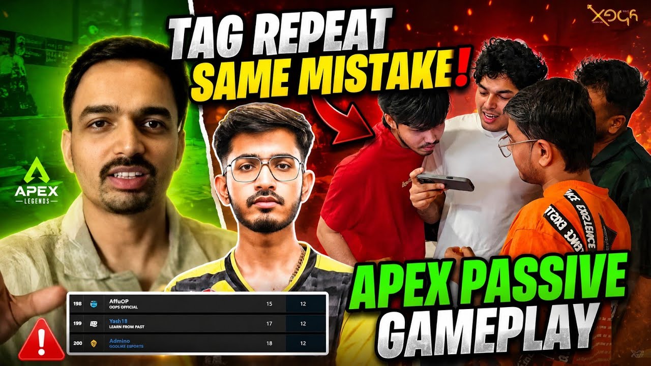 Mazy On Team Apex Passive Gameplay 😳 Admino Last In Finish Ranking 😢 Tag Repeat Same Mistake ✅