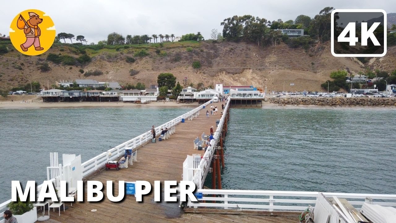 4K Malibu Pier Walking Tour | Los Angeles, CA USA 🔊 Binaural Sound