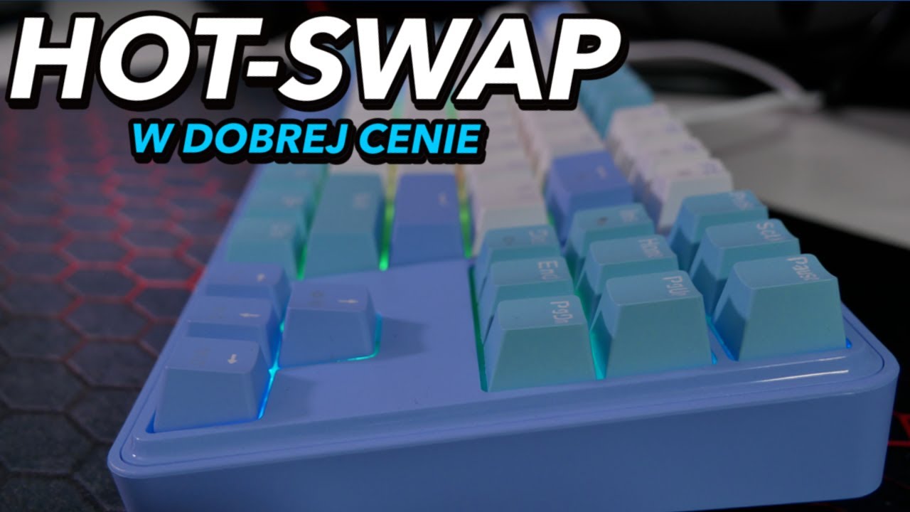 Niedroga klawiatura mechaniczna z Hot-Swapem od cenionej marki - Redragon K707WBB-RGB StarBlade