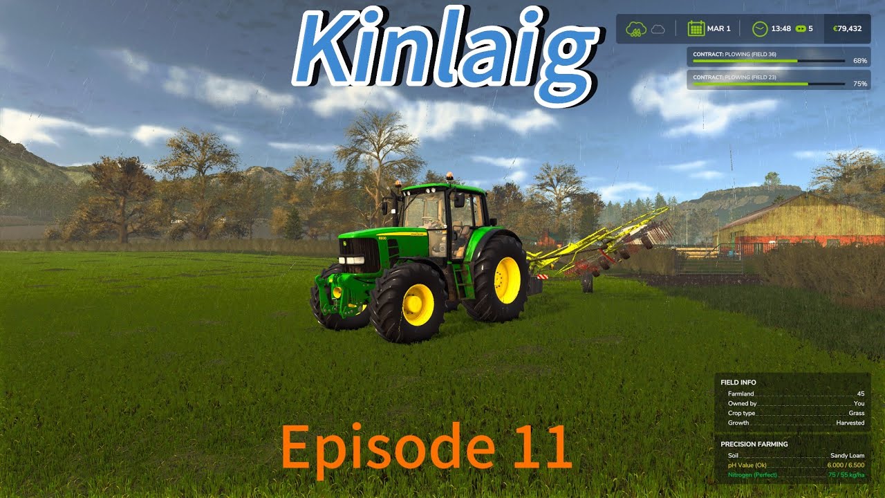 Collecting something new & flat out at grass (Kinlaig episode 11) farming simulator 25