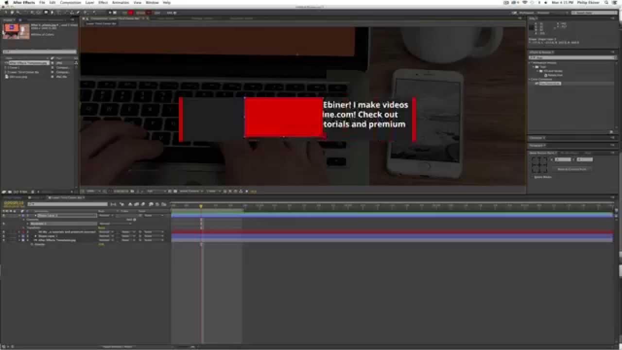 Free Center Lower Third Template & After Effects Tutorial