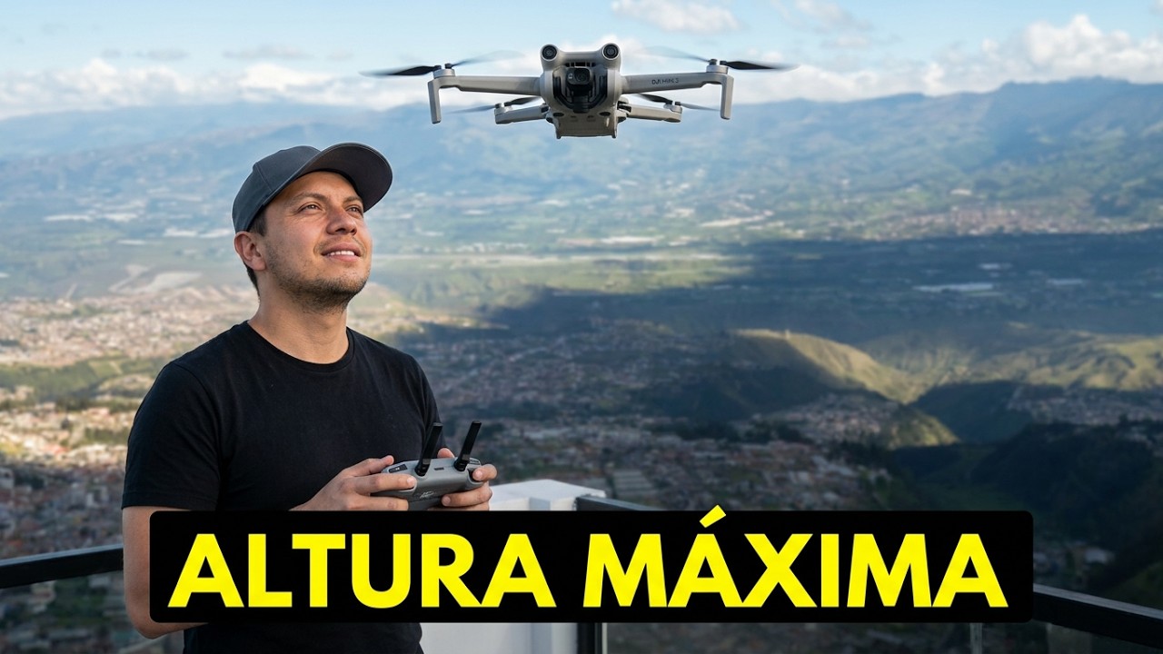 PRUEBA DE DISTANCIA CON ALTURA MÁXIMA DJI MINI 3 en Ciudad | Impresionante Vista ! 