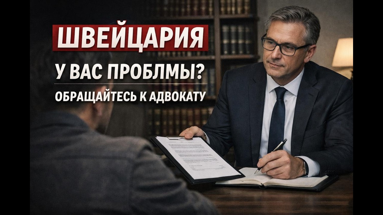 Швейцария: если у вас проблемы — обязательно обращайтесь к адвокату
