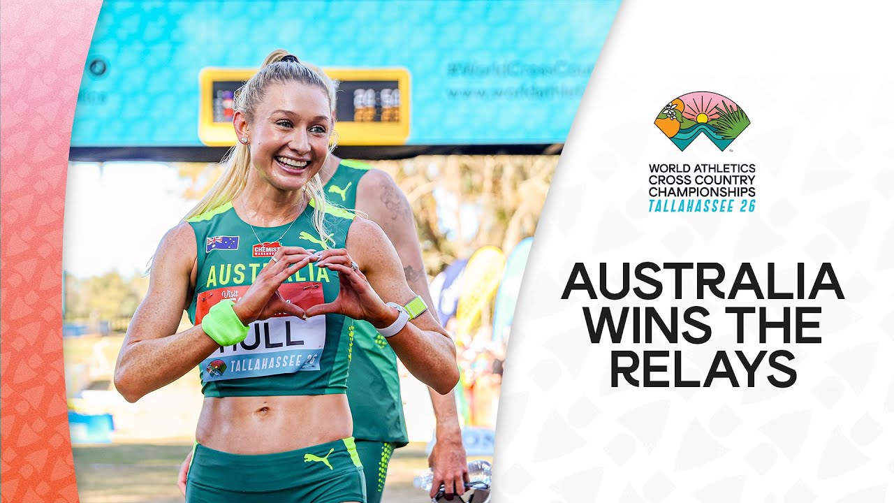 Jess Hull anchors Australia to cross country gold | World Cross Country Championships Tallahassee 26