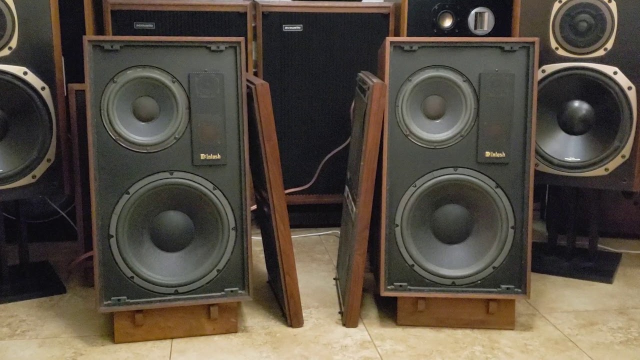 McIntosh ML-1C Speakers with MQ-101 Equalizer Demo