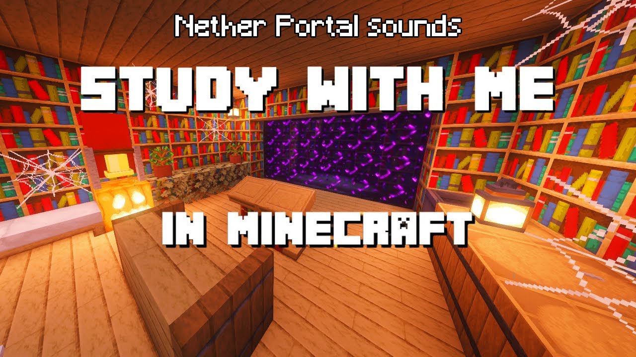 Study With Me in Minecraft | Cozy Nether Room | 40/10 Pomodoro