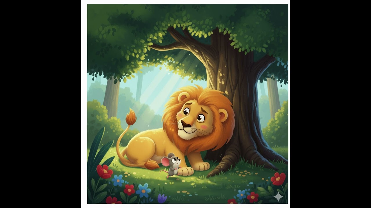 The Lion and the Mouse | Moral Story for Kids | Friendship & Kindness 🌟#kidslearning #kidsstories