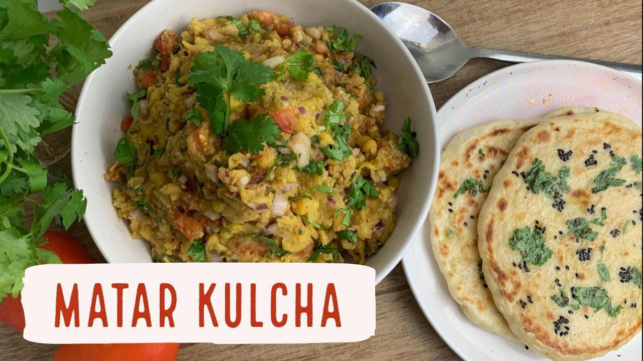 Matar Kulcha | Street Style Kulche Chole | Delhi Style Chole Kulche | YumVegCooking