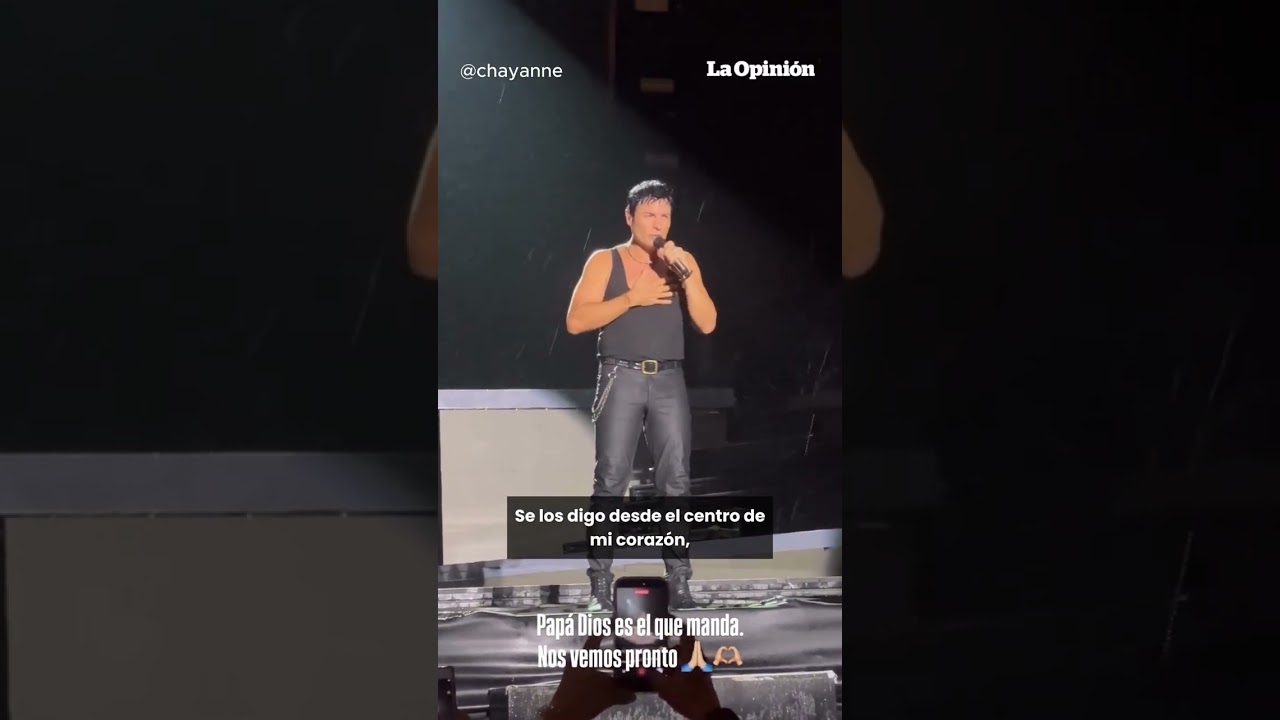 Chayanne se disculp&oacute; personalmente en el escenario al cancelar su concierto / La Opini&oacute;n