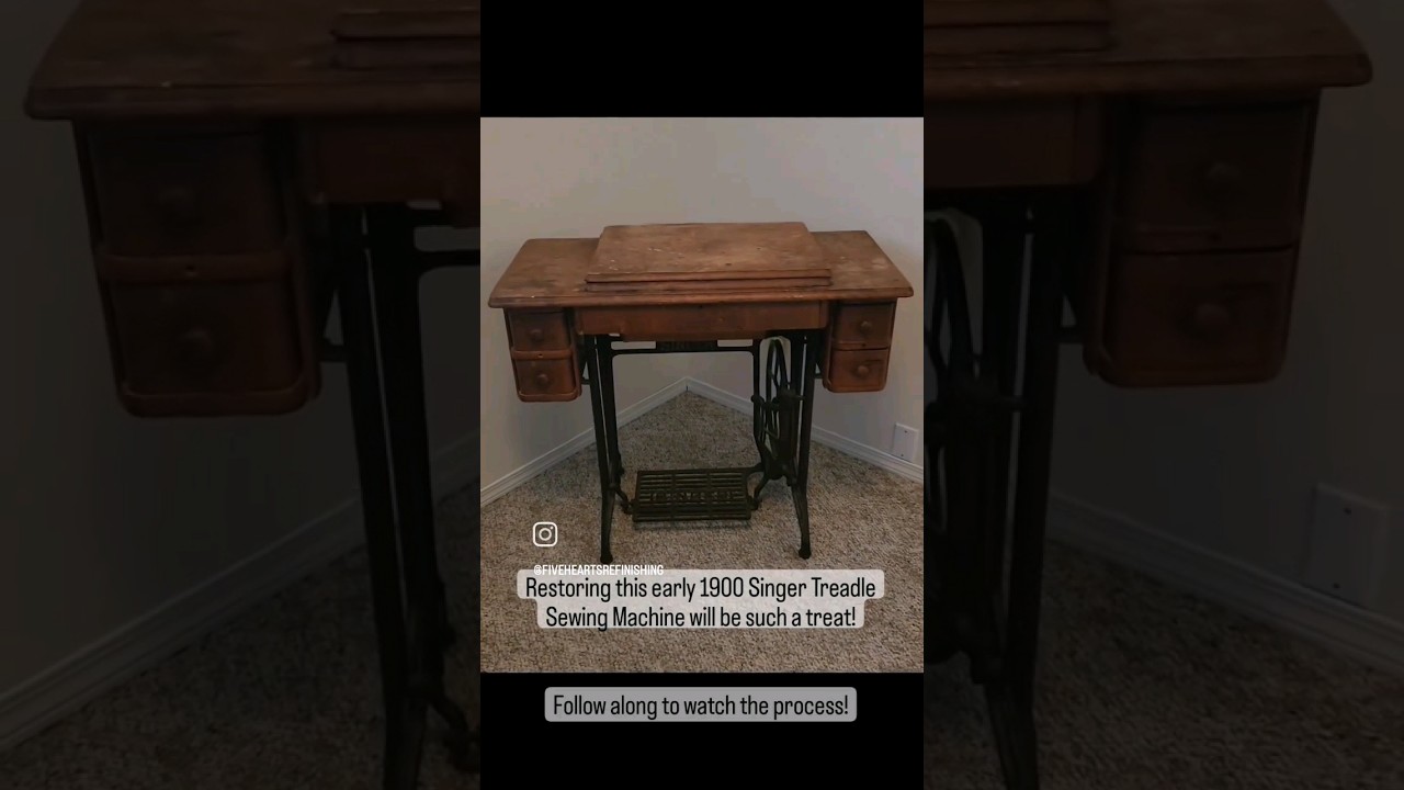 The 1900's called...they want their sewing machine restored! Stay tuned to see what I do with it!