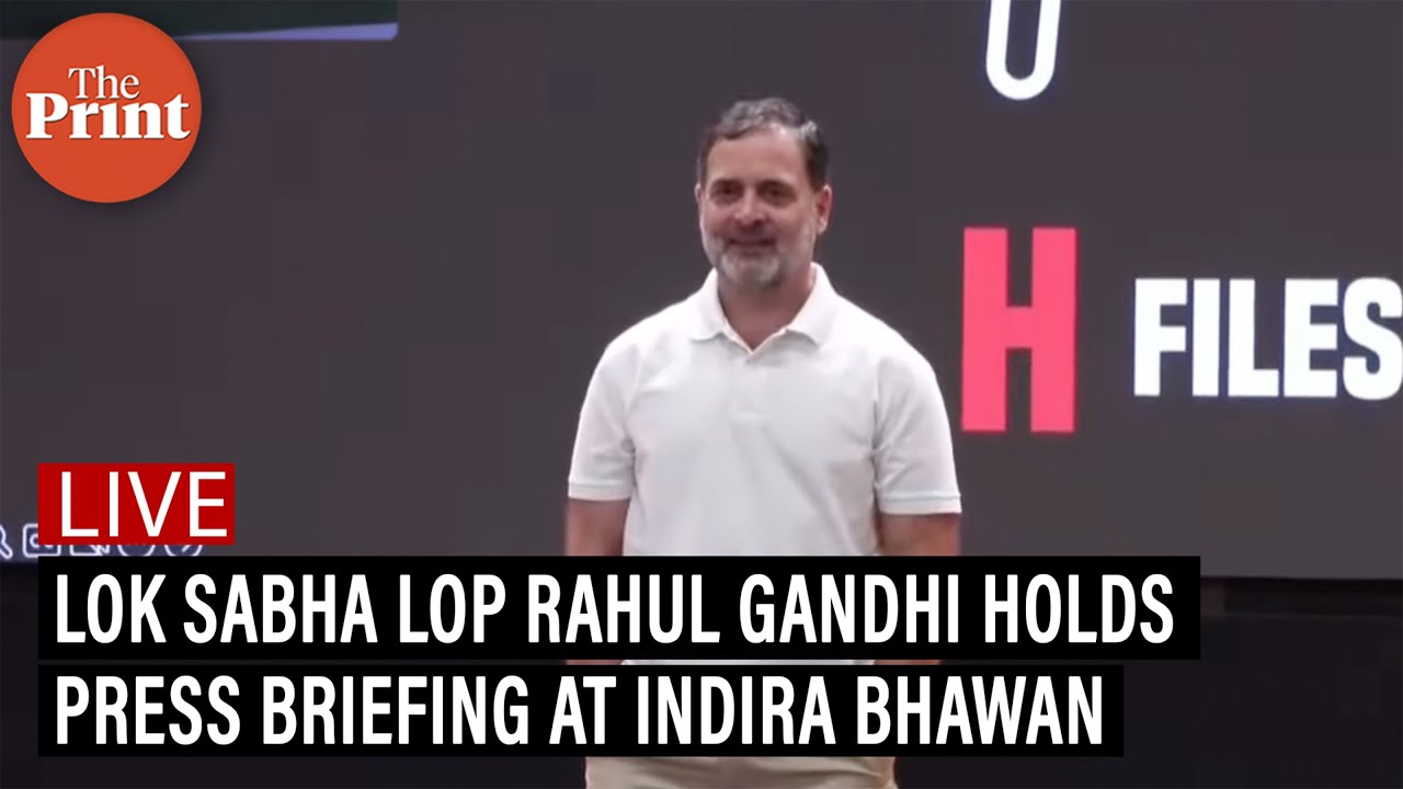 LIVE: Lok Sabha LoP Rahul Gandhi holds press briefing at Indira Bhawan in Delhi