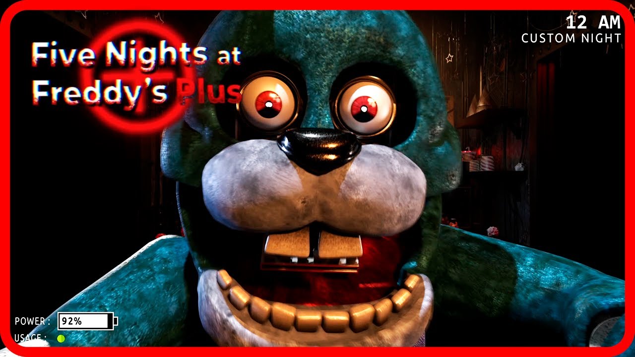 FNaF Plus Fan-Made Full Walkthrough Night 1-5 + Extra