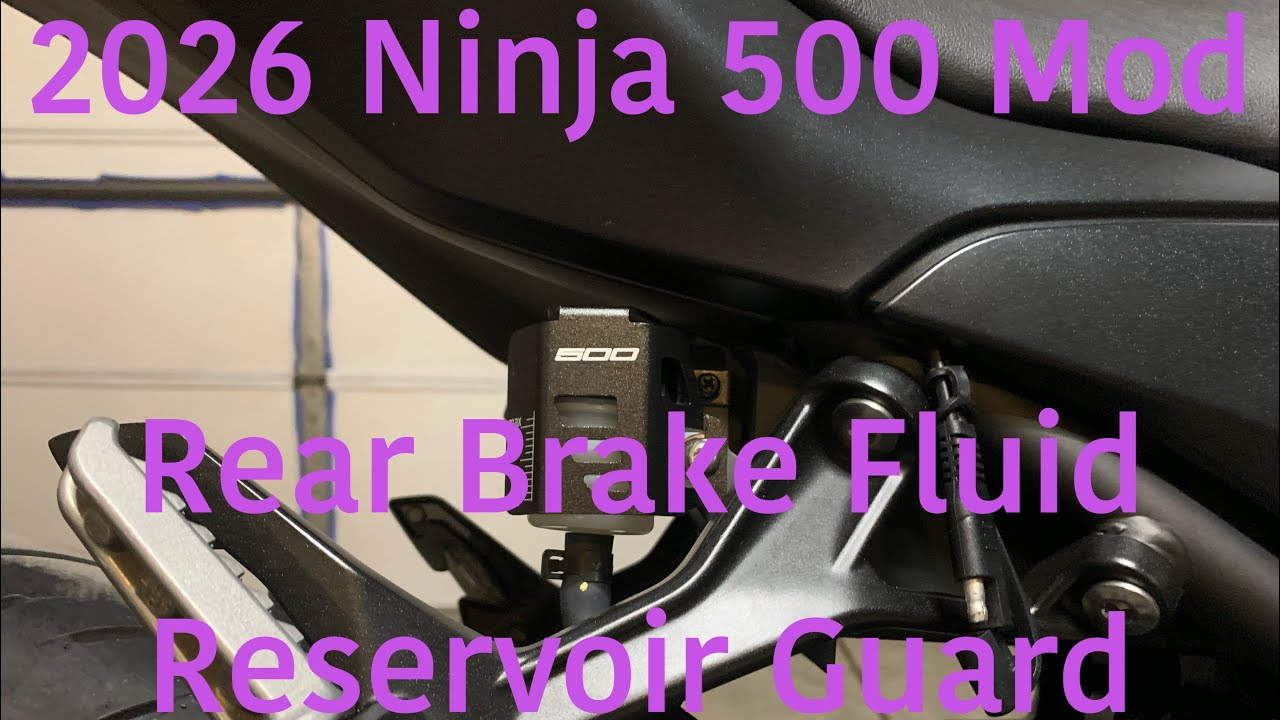 2026 Ninja 500 Mod - Rear Brake Fluid Reservoir Guard - Part 2