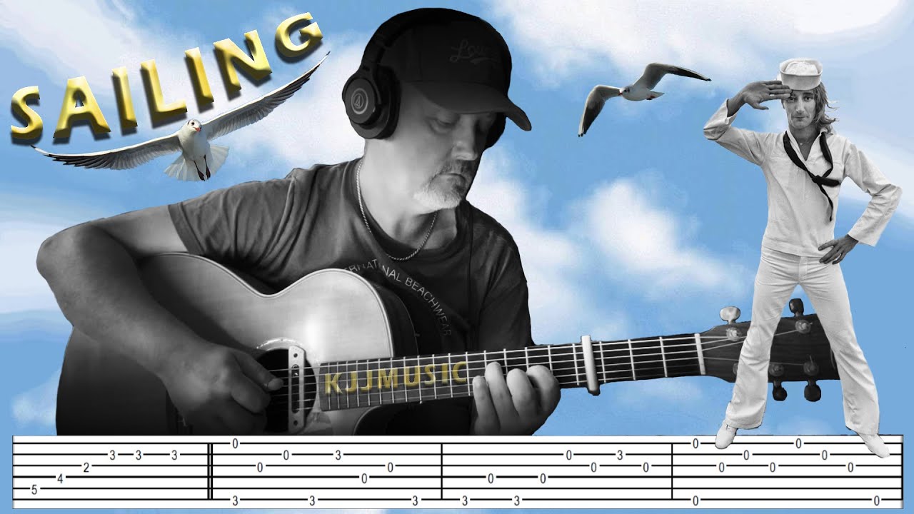 Sailing - Rod Stewart | fingerstyle guitar (on-screen tabs)