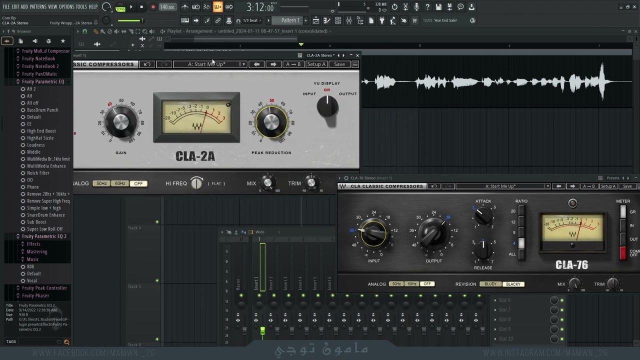 كيفية اضافة ال Compressor للصوت  بطريقة احترافية في FL Studio