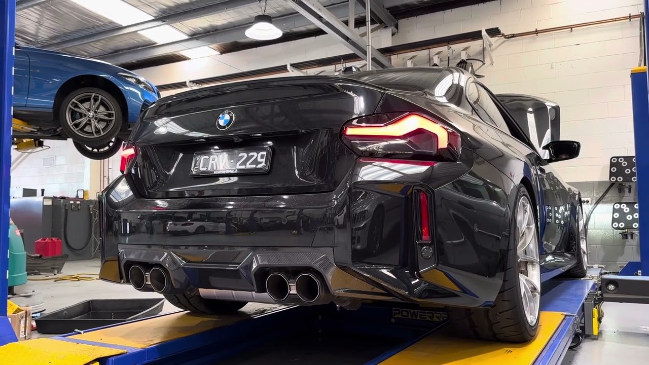 M2 G87 modified with Akrapovic exhaust, Femto unlock and BM3 Stage 1