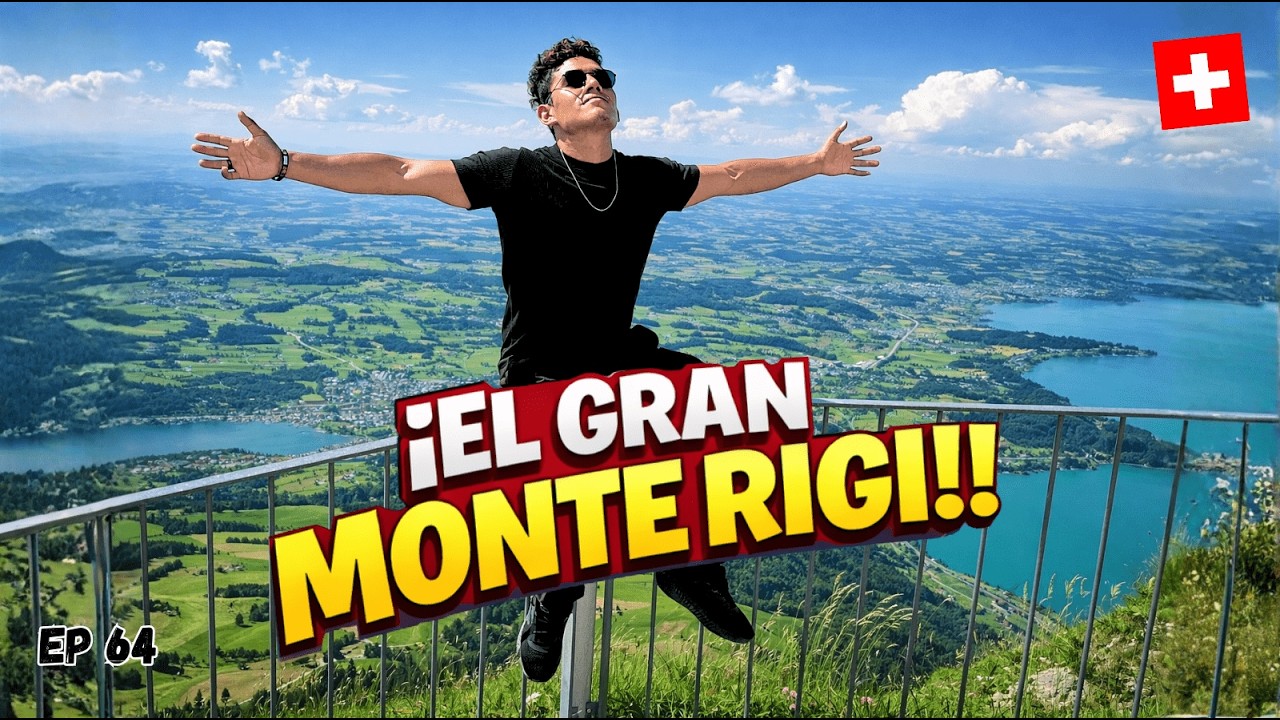 La mejor vista de SUIZA desde EL MONTE RIGI 🏔️ | Mochilón por Europa – EP 64