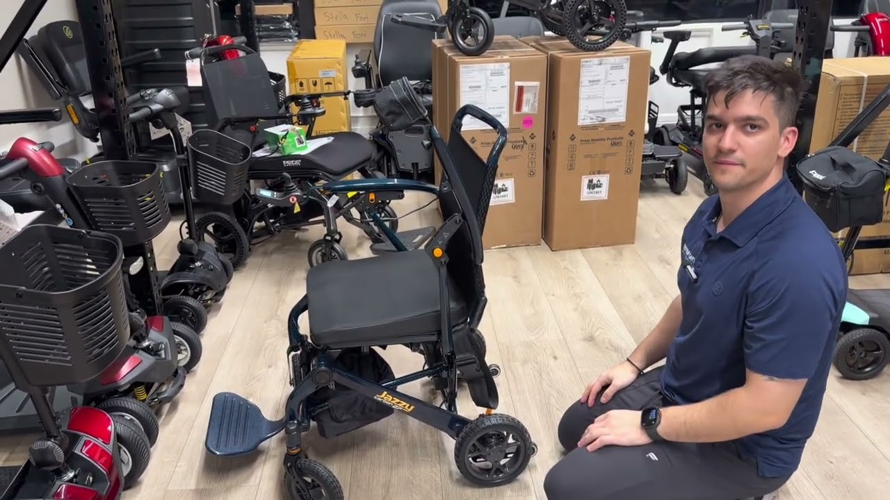 Only 27 lbs! – Pride Jazzy Carbon 27 Folding Power Wheelchair Review